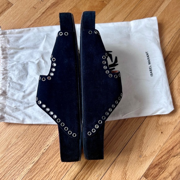 Isabel Marant Black and Red Sandals with Silver Accents - Picture 3 of 4